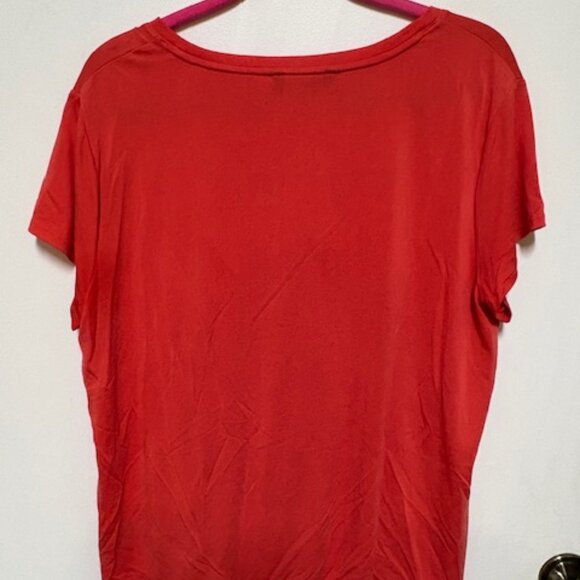 SIMPLY VERA WANG BRIGHT ORANGE SIDE TIE TUNIC. SZ. XXL - Picture 3 of 3